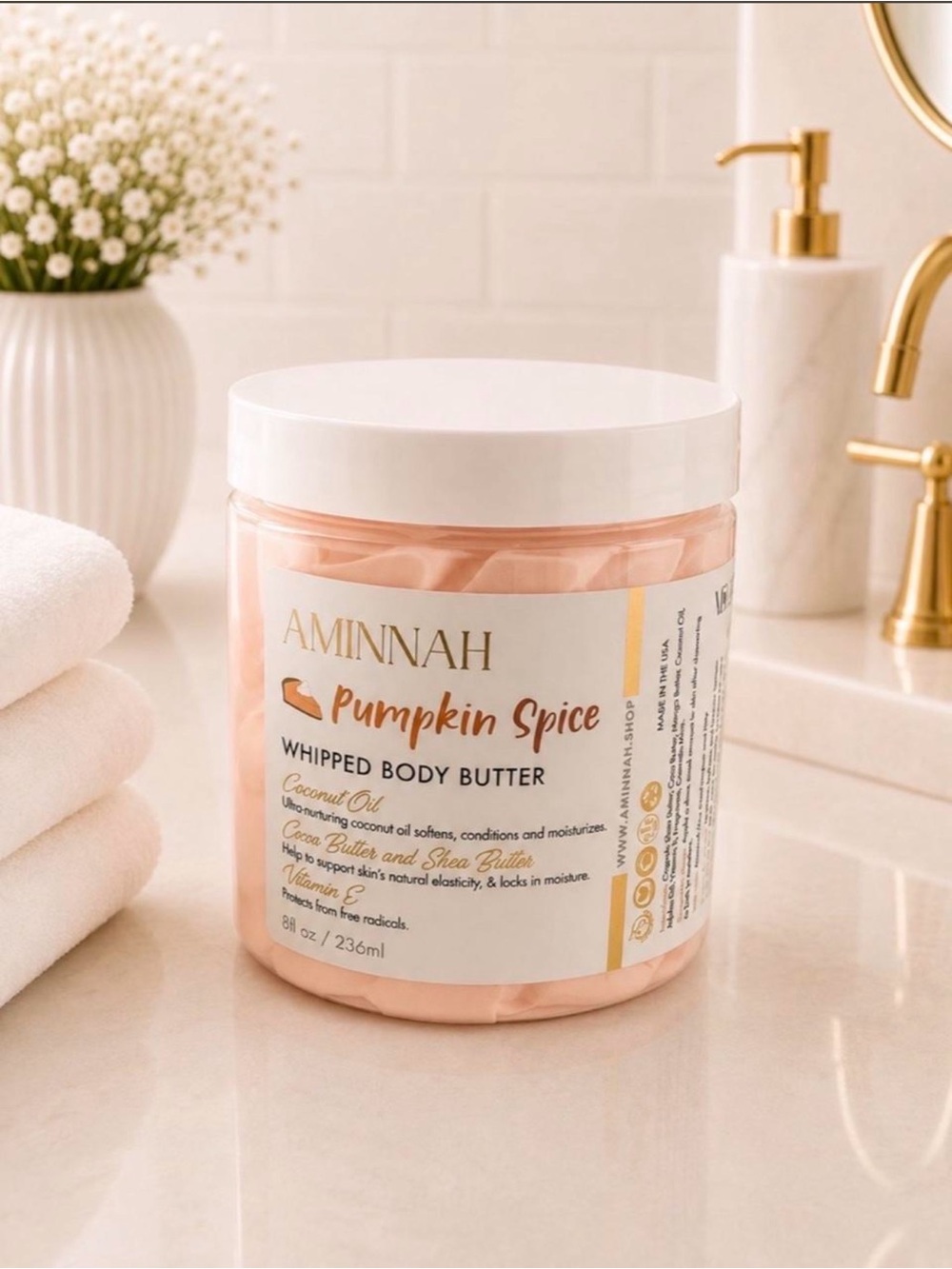 AMINNAH Pumpkin Spice Whipped Body Butter